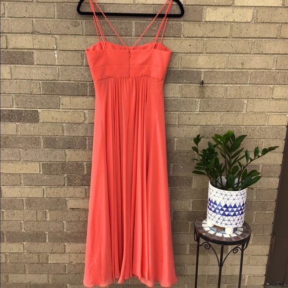 David’s Bridals Orange / Apricot Bridesmaid Dress - Picture 4 of 7